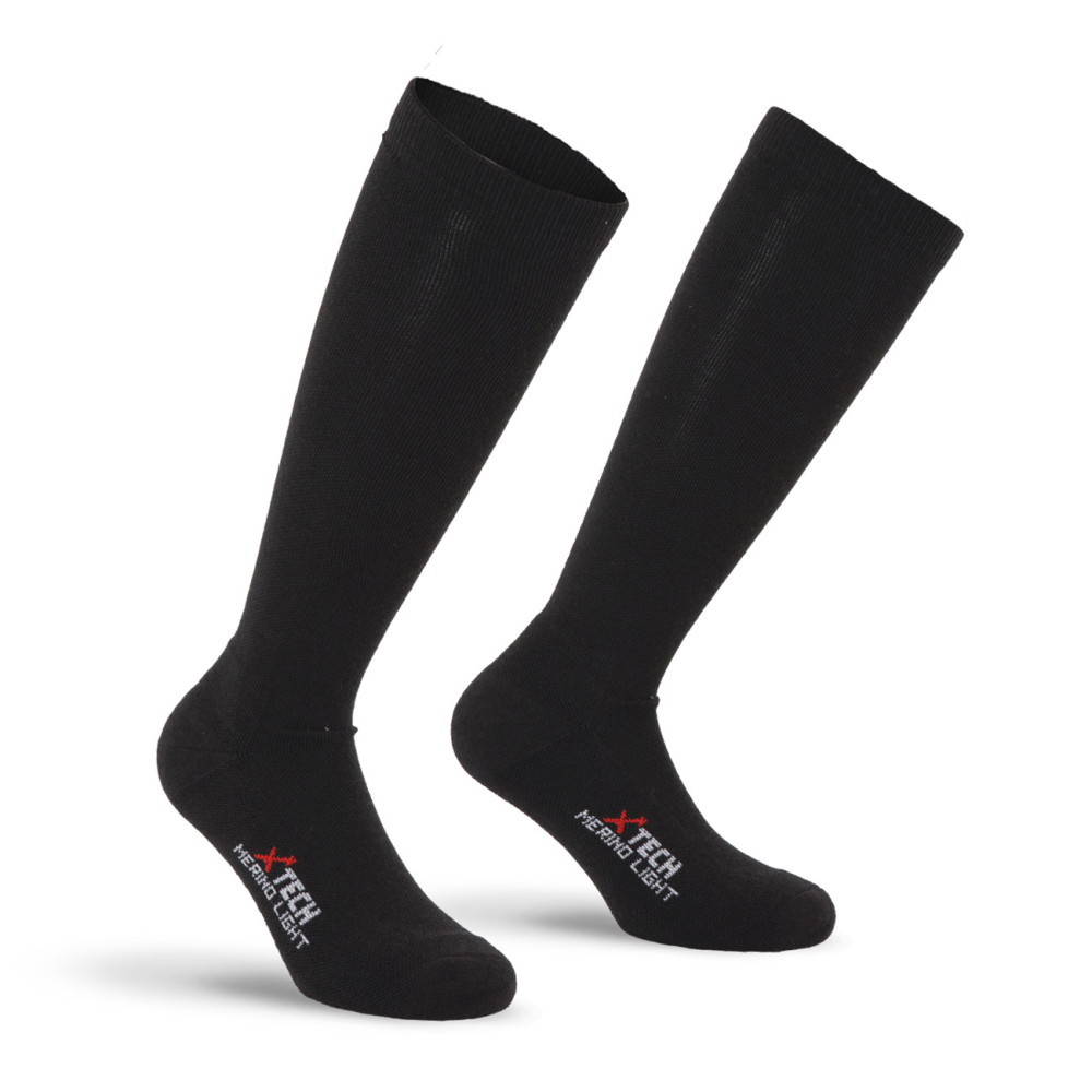 XTECH CALZE MERINO LIGHT NERO