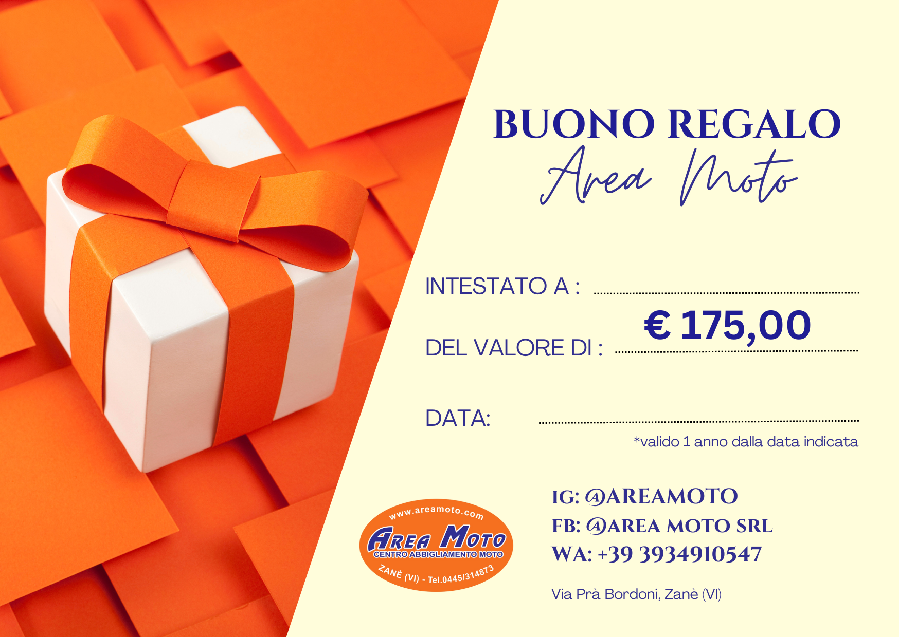 BUONO REGALO €175,00