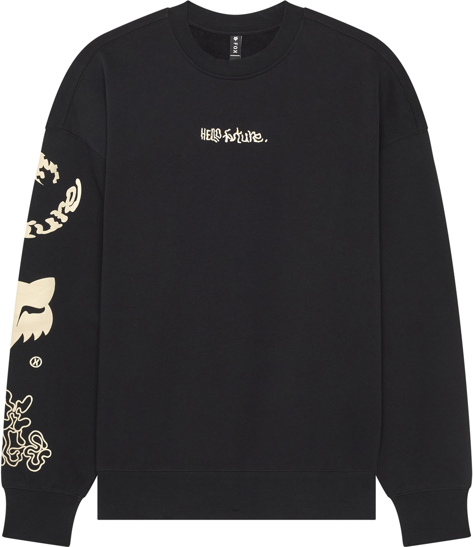FOX FELPA GIROCOLLO HELLO FUTURE BLACK