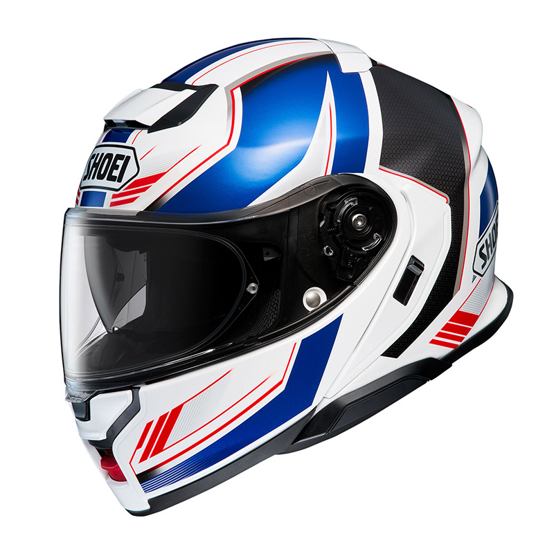 -25% SHOEI NEOTEC 3 GRASP TC-10 WHITE BLU RED