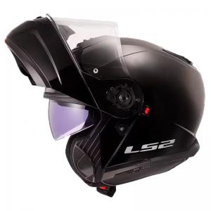 LS2 CASCO APRIBILE STROBE 2 FF908 SOLID NERO OPACO