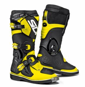 STIVALI CROSS SIDI BAMBINO FLAME YELLOW-BLACK