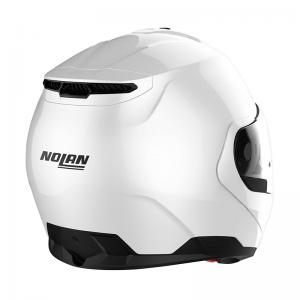 NOLAN N100.6 CLASSIC N-COM METAL WHITE