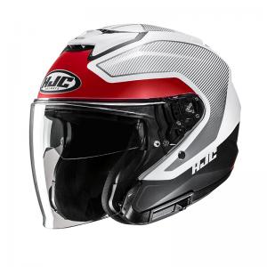 HJC CASCO JET I31 TEVIS ROSSO BIANCO OPACO