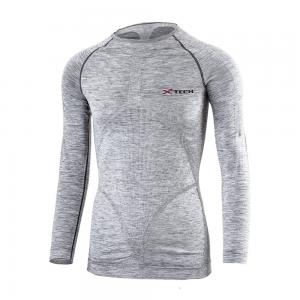 XTECH ENERGY MAGLIA INTIMO MANICHE LUNGHE GRIGIO