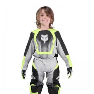 FOX 180 YOUTH COLLECT COMPLETO CROSS GREY YELLOW