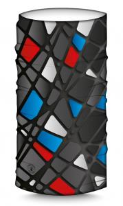 SCALDACOLLO SMOTARD NECK TUBE CONCRETE NERO-BLU-ROSSO