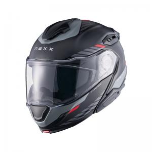 NEXX CASCO MODULARE X.LIFETOUR GLOBE BLACK RED MATT