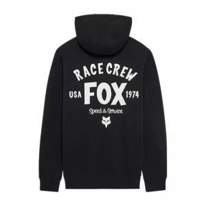 FOX FELPA CON CAPPUCCIO SLOGAN BLACK