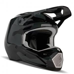 FOX CASCO V1 BNKR BLACK CAMO GLOSS