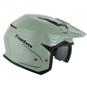 HEBO CASCO TRIAL ZONE 5 MONOCOLORE GREEN