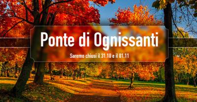 CHIUSURA 31 e 01 NOVEMBRE 2022