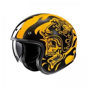 CASCO HJC V31 FLAME GIALLO
