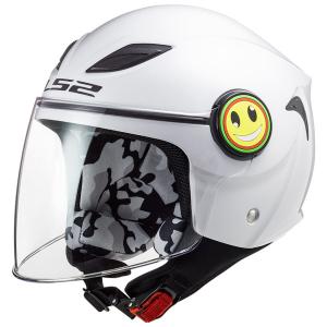 LS2 CASCO JET BAMBINO OF602 FUNNY WHITE