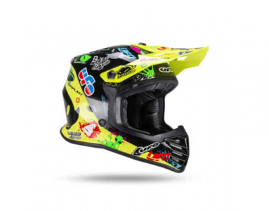 UFO CASCO CROSS KID KOREY GIALLO NERO