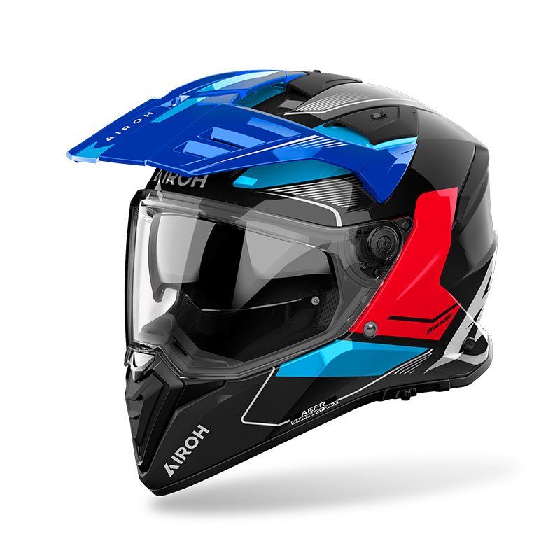 AIROH BANDIT TUNE BLU ROSSO LUCIDO